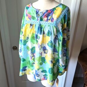 NWT Hope & Harlow Floral Print Blouse